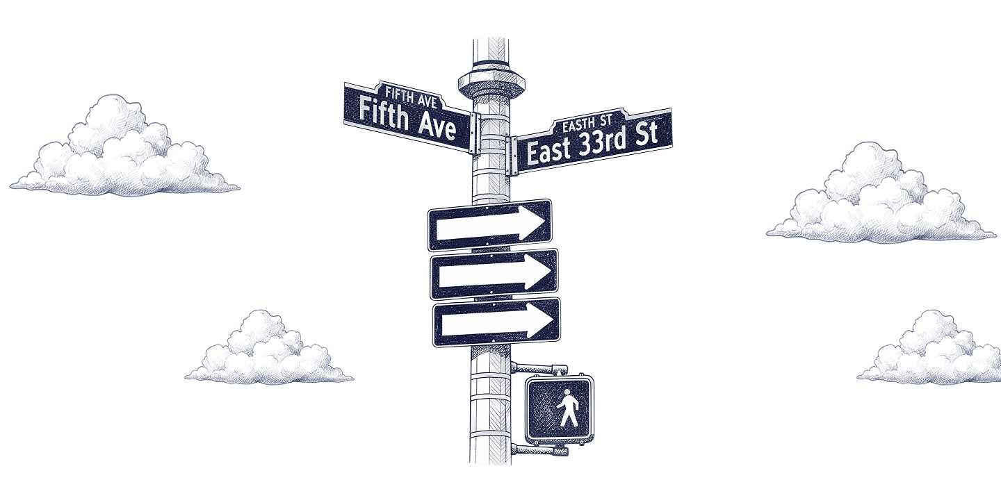 New York street signs
