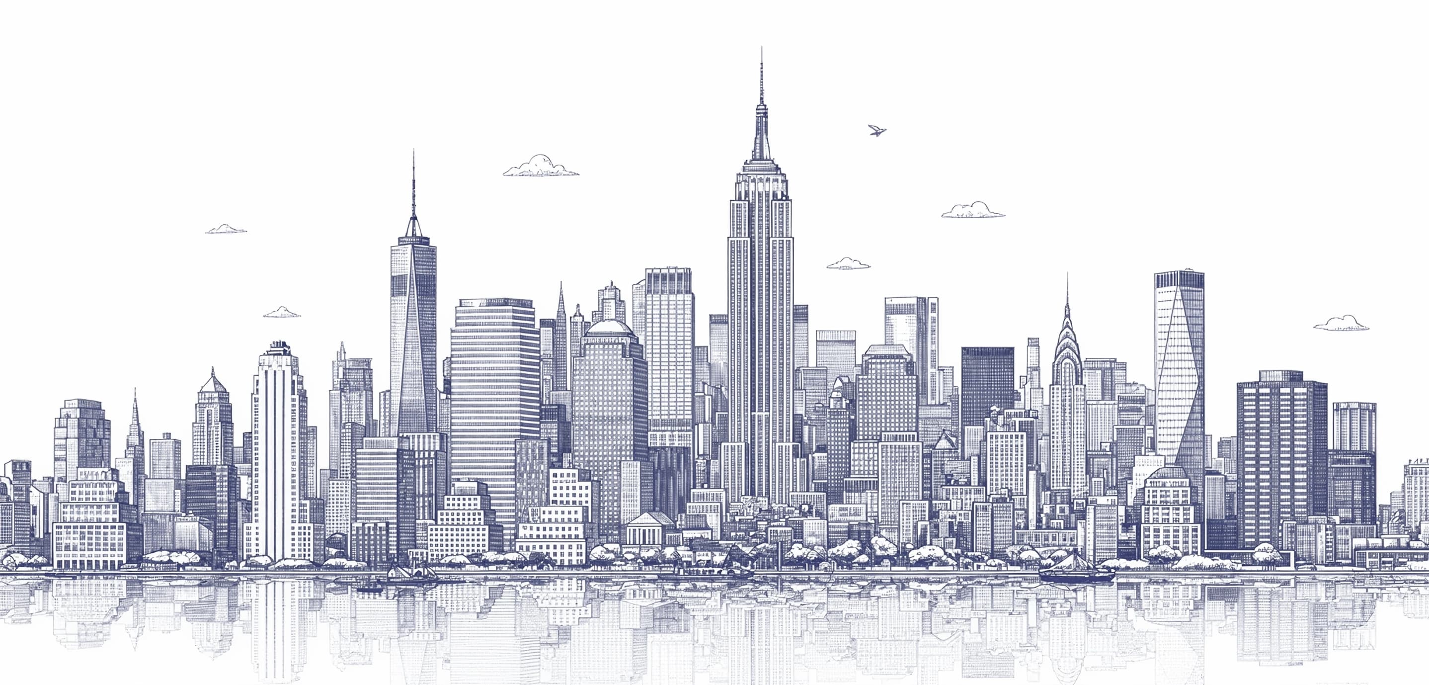 New York skyline illustration